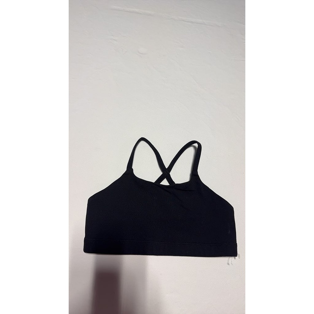 Athleta Black Strappy Back Sports Bra XXS Activewear Yoga Gym